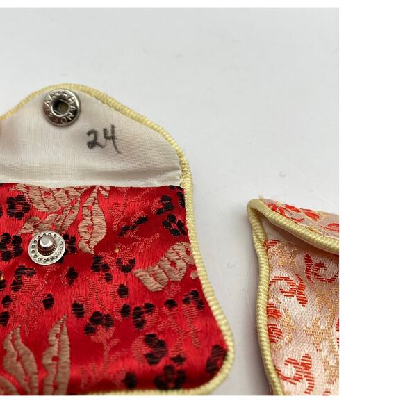 Unique Asian  Handmade Vintage Small Change Coin  /Ring/ Jewelry Purse (4) Total - Picture 3 of 7